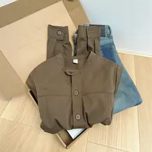 秋用 レディース ヴィンテージ風 工場作業ジャケット【ゆったりシルエット・大きいサイズ】