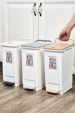 20リットル家庭用足踏みゴミ箱【静音・内桶付き・リビング・キッチン・バスルーム用】