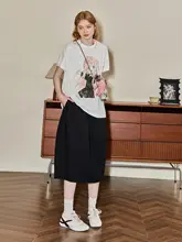 可愛いデザインの二次元少女短袖Tシャツ【夏用・バレンタイン限定】