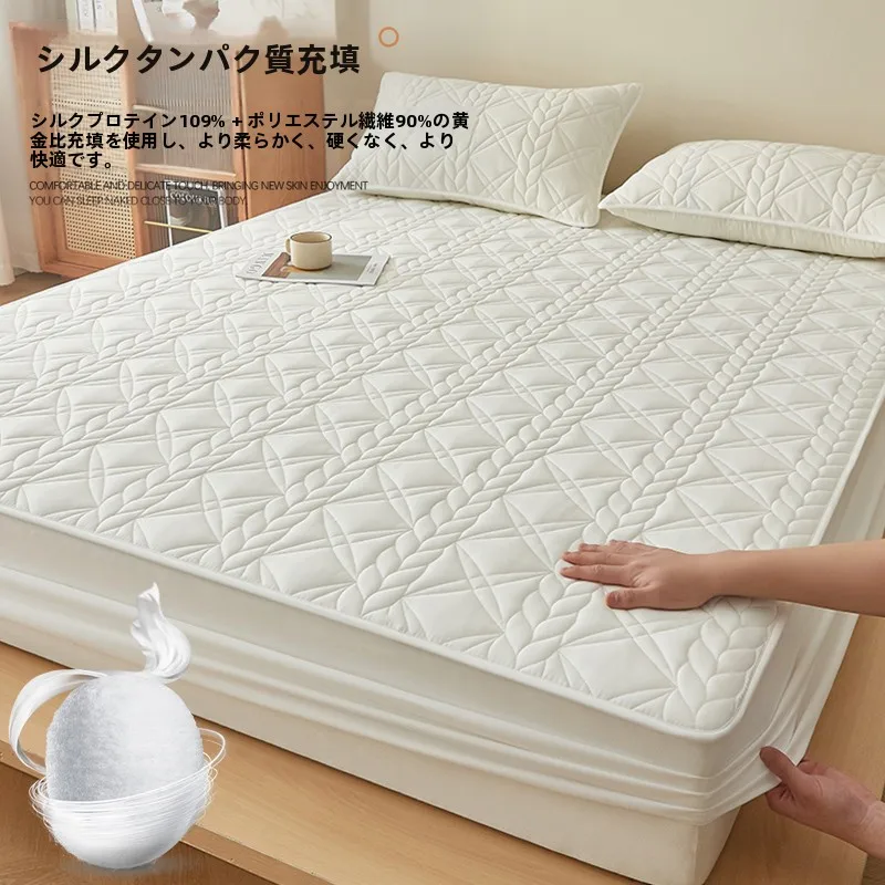マットレス裏返し用厚手保護カバー：防滑・防塵設計で長期間の使用を実現