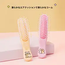 MINISO ミニサイズ ダックスフンドデザインのマッサージブラシ【携帯用・クッションブラシ】