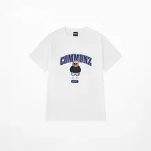 熊デザイン 半袖Tシャツ【夏用・ホワイト・温感変色】