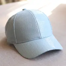 キラキラビーズのキャップ【ハードトップ・シンプルデザイン・春夏用】