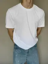 男性用 UPF50+ 涼感速乾Tシャツ【小襟・クリーンフィット・無地・ゆったり・カジュアル・短袖】