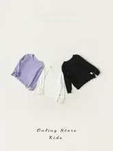 子供用 長袖Tシャツ【春用・ホワイト・可愛いデザイン】