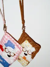 かわいい犬デザインのパスポートケース【旅行用・収納ポケット付き】