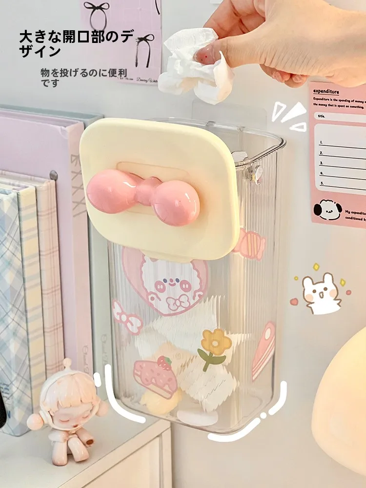 ミニ壁掛けゴミ箱：シンプルなデスク収納で効率的なオフィス環境を実現