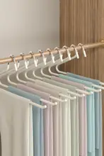 実用的なガチョウ型プラスチック製パンツハンガー【伸縮式・多層収納・引き出し式】