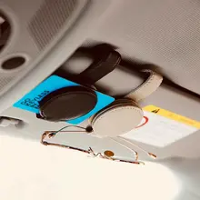 車用サングラスホルダー【本革製・シンプルデザイン・サンバイザー用】