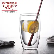 二重透明ガラスカップ 創造的 耐熱 ハーブティーカップ 保温素材