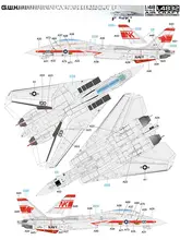 グラマンF14Aトムキャット 舰載戦闘機模型【一部塗 装済み・詳細再現】