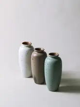 手作り花瓶 和風 禅意 粗陶 レトロ アート 演出 花を挿すために