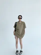刺繍入り コットン製 短袖Tシャツ【夏用・女性向け・カジュアルデザイン】
