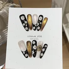 秋にぴったりなヴィンテージ風手作りフラワーネイル【油絵風デザイン・華やか・ハンドメイド】