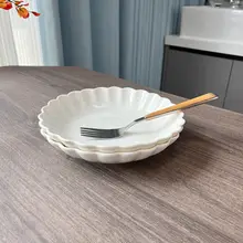 家庭用花柄プレート【陶器製・上品なデザイン・レストランやホテルに最適】