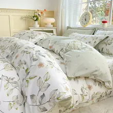 寝具 四点セット 春秋向け 100%綿 ナチュラルスタイル