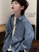 おしゃれな男の子用シャツ【春用・カジュアルデザイン・長袖】（セットアップ対応）