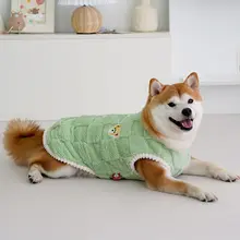 犬用冬用厚手ベスト【柴犬・コーギー・テディ・毛が抜けにくい・保温】