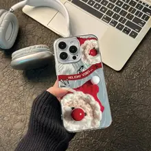 サンタクロースデザインのスマホケース【iPhone 16 Pro Max・Huawei Mate 60・Xiaomi 15・Honor 200・Redmi K80など対応】