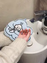 カートゥーンデザイン 厚手吸水タオル【キッチン・バスルーム用・掛け式】