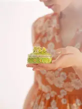 桜デザインのピンクエナメルジュエリーボックス【結婚・婚約用・友人への贈り物】