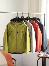 春用 アウトドア 防風 防水加工 男性用 フード付き ソフトシェルジャケット