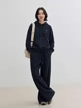 カジュアルストレートパンツ【ウエストゴム・ゆったりシルエット・春用】（セットアップ対応）