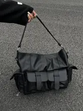 ユニセックストートバッグ【大容量・ショルダーストラップ付き・クールデザイン】