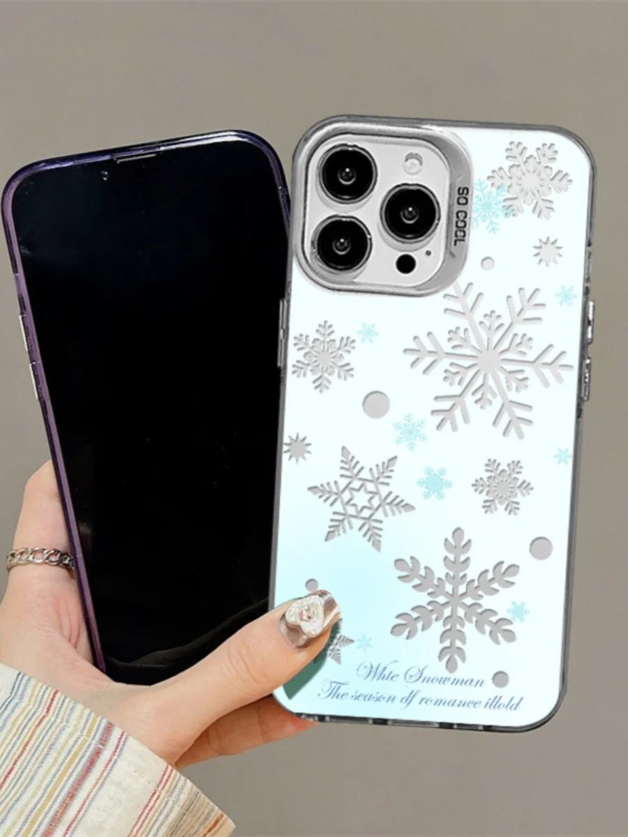 冬の雪の結晶デザイン スマホケース：iPhoneやAndroid対応の保護機能と実用性を徹底解説