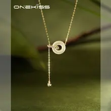 S925純銀と和田玉のタッセルネックレス【女性用・高級感あるデザイン・鎖骨にフィット】