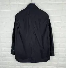 春夏の黒の万能ジャケット シャツ