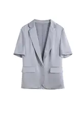 女性用カジュアルビジネススーツ【爽やかな落ち感・半袖】（セットアップ対応）