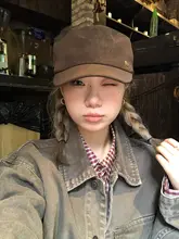 レトロスタイル ベレー帽【平頂・秋冬用・八角形・女性用】