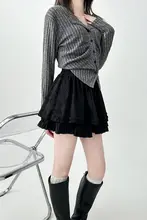 ミニスカート レディース ケーキスカート レース ブラック ふんわり ヴィンテージ 大きいサイズ ぽっちゃり インナーパンツ付き 秋冬