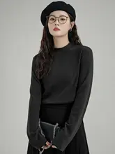 華やかなデザインのデロン打底シャツ【春用・シンプル・体型カバー】
