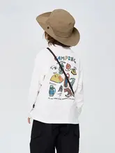 男の子用 春用キャンプ長袖Tシャツ【柔らかさ抜群・着回し可能・薄手】