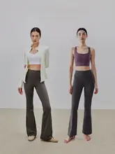 GIGT スタイリッシュなヨガパンツ【極上の柔らかさ・フレアデザイン・女性用・外出対応】
