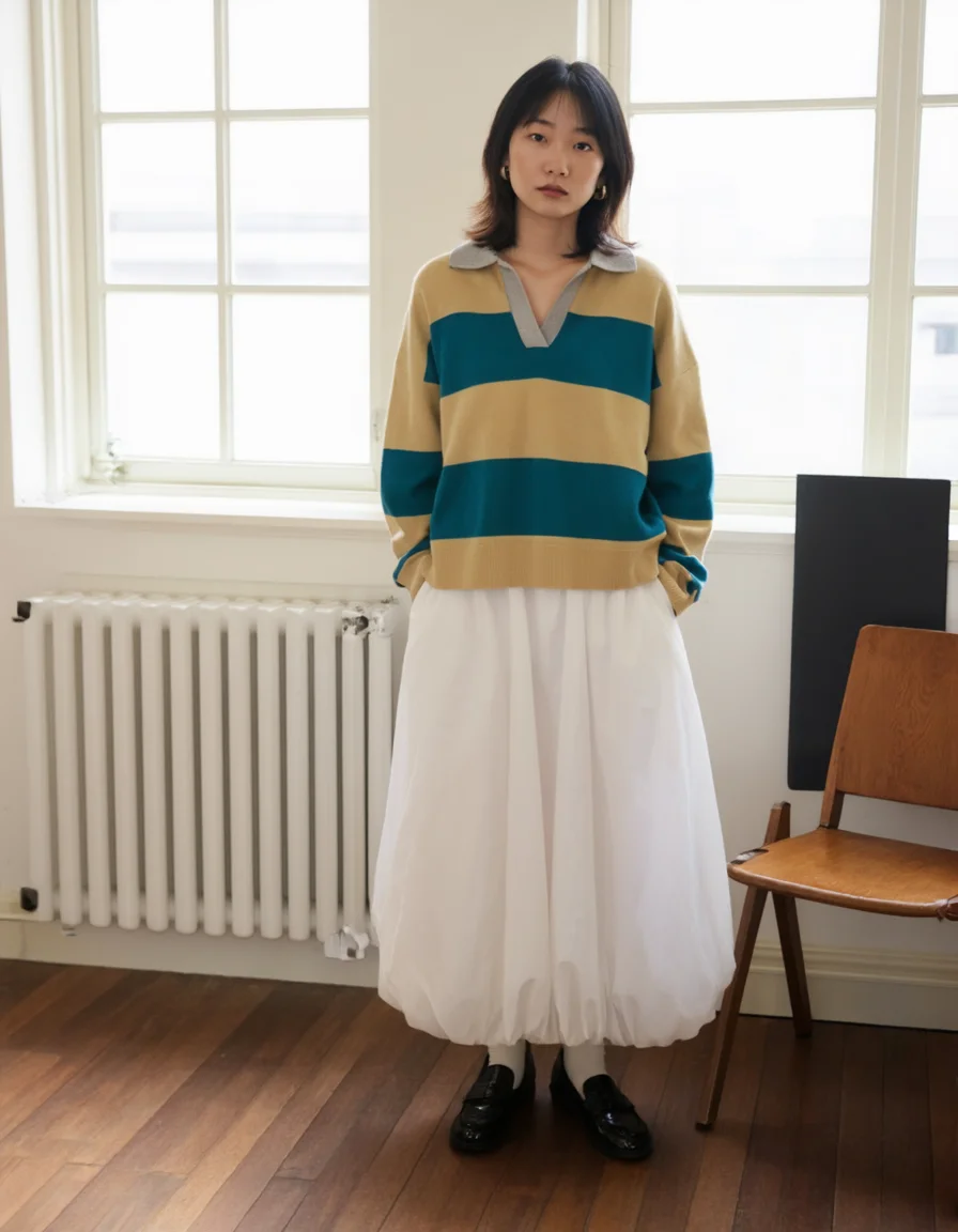 プリーツスカート コーデの完全ガイド｜トップス選びの秘密とスタイルバランス