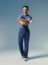 莱赛尔混纺エアレイヤー素材の爽やかで滑らかなストレートワイドパンツ【カジュアル・微フレア】