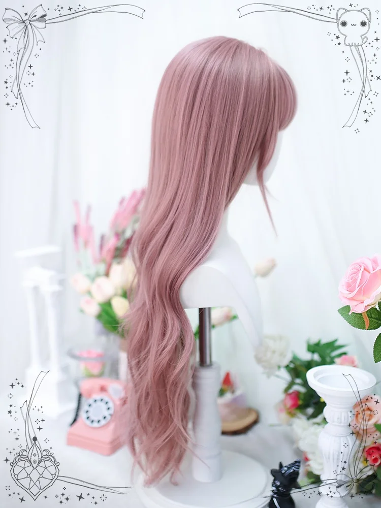 二次元ロリータ風カールウィッグ：ウェーブタイプのリアル質感と全頭セットによるプールヘアアレンジ実現