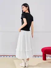 スカート レディース 韓流 甘め キュート 定番 着回し おしゃれ 夏 「IEF」