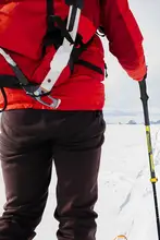 カーボン製 超軽量 登山用ストック【アウトドア用・外ロック式・直柄・三段階伸縮】
