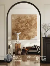 フランス風クリームデザインのリビングルーム装飾画【レトロ玄関・ソファ用・アートデザイン】