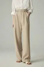 JACOOBS ハイウエストワイドパンツ【秋冬用・オフィスカジュアル・ストレート】