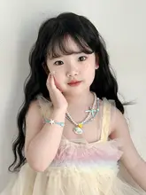 カラフルな多巴胺子供用ネックレス【パールビーズ・女の子用・夏向け】（セットアップ対応）