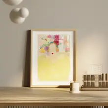 秦秀娟 モダン北欧風 女子像壁画【インテリア装飾・飾り棚用】