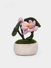 ローズフラワー毛布仕立てぬいぐるみ【観葉植物デザイン・プレゼント・誕生日用】