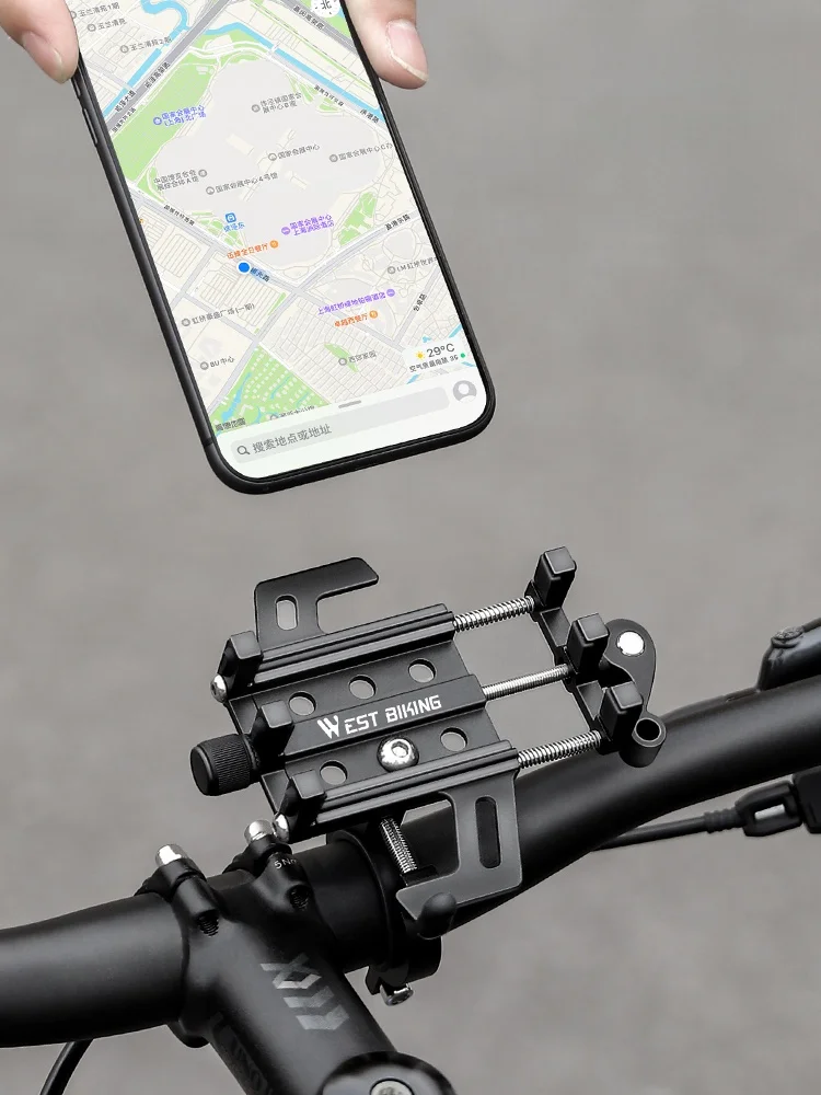 自転車 スマホホルダー 汎用 マウンテンロードバイク用 アルミ合金 スポーツ装備：振動吸収としっかり固定の実証