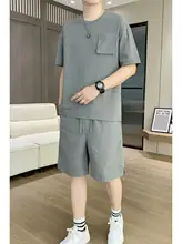 夏用カジュアル メンズTシャツとショートパンツ【短袖・スタイル】（セットアップ対応）