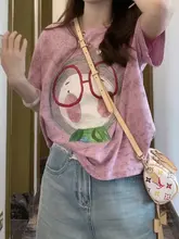 夏用コットン染めTシャツ【大きいサイズ・短袖・ゆったりシルエット・スタイリッシュデザイン】